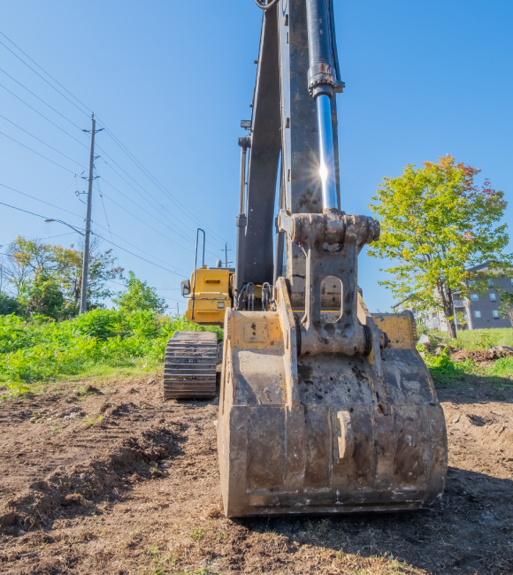 Assainissement Villedoux avec chantier balisé et accès protégé